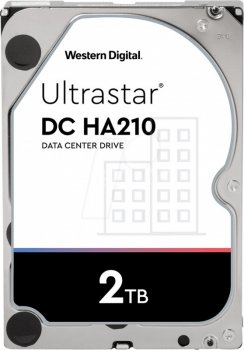 Жесткий диск WD Original SATA-III 2 Тб 1W10002 HUS722T2TALA604 Ultrastar DC HA210 (7200rpm) 128Mb 3.5"