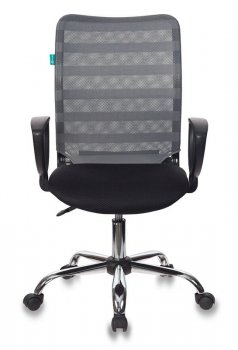 Кресло офисное Бюрократ CH-599AXSL серый TW-32K03 сиденье черный TW-11 сетка/ткань крестовина металл хром