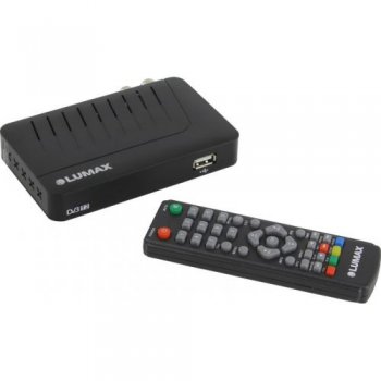 Приставка для цифрового ТВ LUMAX <DV1103HD> (Full HD A/V Player, HDMI, RCA, USB2.0, DVB-T/DVB-T2/DVB-C, ПДУ)