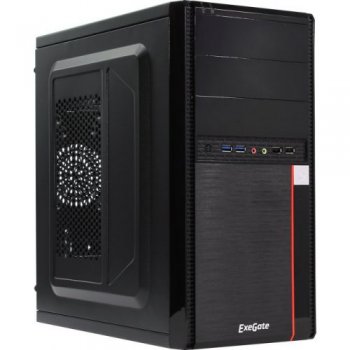 Корпус Minitower Exegate <MA-371X> Black MicroATX 350W <EX277434RUS>