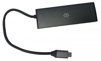 Док-станция для ноутбука USB-C Digma HUB-2U3.0СH-UC-G 4порт. серый