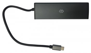 Концентратор USB USB-C Digma HUB-2U3.0СCR-UC-G 5порт. серый