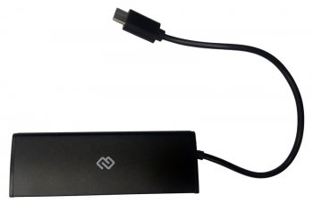 Концентратор USB USB-C Digma HUB-4U2.0-UC-B 4порт. черный