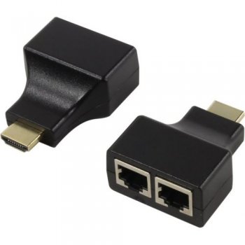 Удлинитель по витой паре HDMI Extender (HDMI 19M-> 2xRJ45 -> HDMI 19M)