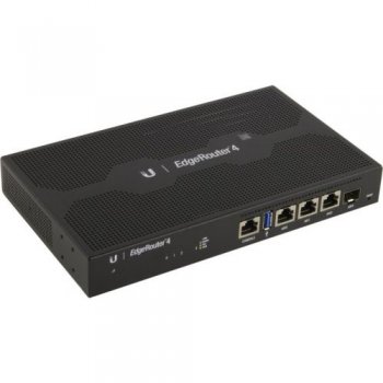 Маршрутизатор UBIQUITI <ER-4> EdgeRouter (3UTP 1000Mbps, 1SFP, 1USB)