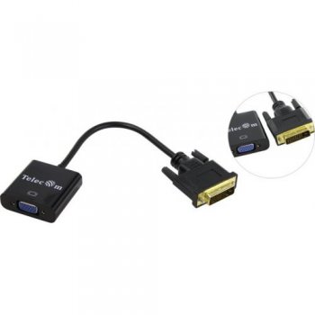 Переходник Telecom <TA491> DVI (25M)--> VGA (15F)
