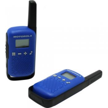 Радиостанция портативная Motorola <TALKABOUT T42 Blue> 2 порт. радиостанции (PMR446, 4 км, 8 каналов, LCD, 3xAAA)