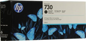 Картридж HP 730 P2V71A черный матовый (300мл) для DJ T1700