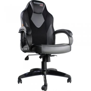 Кресло <7024558> для геймера Chairman Game 17 экопремиум чёрный/серый (экокожа)