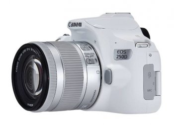 Цифровой зеркальный фотоаппарат Canon EOS 250D белый 24.1Mpix EF-S 18-55mm f/1:4-5.6 IS STM 3" 4K Full HD SDXC Li-ion