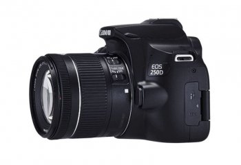 Цифровой зеркальный фотоаппарат Canon EOS 250D черный 24.1Mpix EF-S 18-55mm f/1:4-5.6 IS STM 3" 4K Full HD SDXC Li-ion