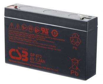Аккумулятор для ИБП CSB GP672 6В 7.2Ач