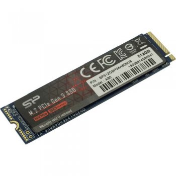 Твердотельный накопитель (SSD) Silicon Power PCIe 3.0 x4 512GB SP512GBP34A80M28 M-Series M.2 2280