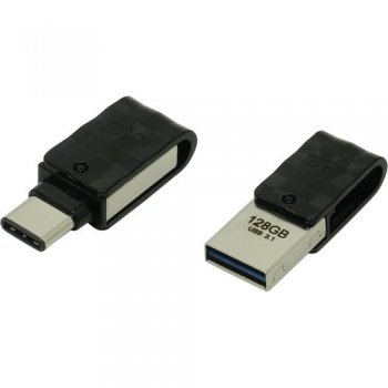 Накопитель USB 128Gb - Silicon Power Mobile C31 USB 3.1 / USB Type-C Black SP128GBUC3C31V1K
