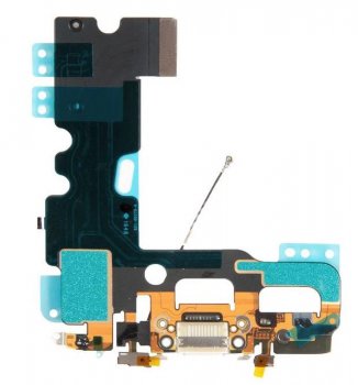 Шлейф с разъемом зарядки для смартфона iPhone 7 гарнитуры и антенной для Apple iPhone 7, белый original