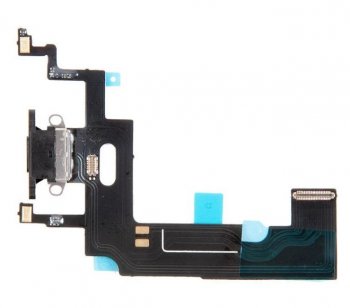 Шлейф с разъемом зарядки для смартфона iPhone XR R, черный