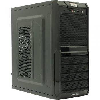 Корпус Miditower Exegate <XP-329S> Black ATX 350W (24+4пин) <EX278395RUS>
