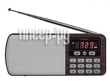 Радиобудильник Perfeo Егерь FM+ i120 Brown