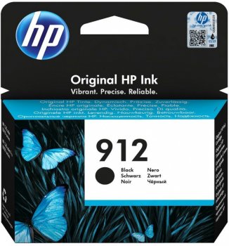 Картридж HP 912 3YL80AE черный (300стр.) для DJ IA OfficeJet 801x/802x
