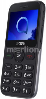 Мобильный телефон Alcatel 2019G Black-Metallic Silver