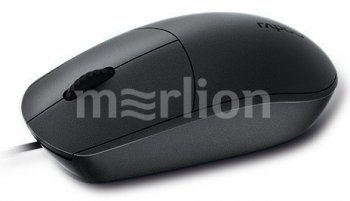 Мышь Rapoo N100 черный оптическая (1600dpi) USB (2but)