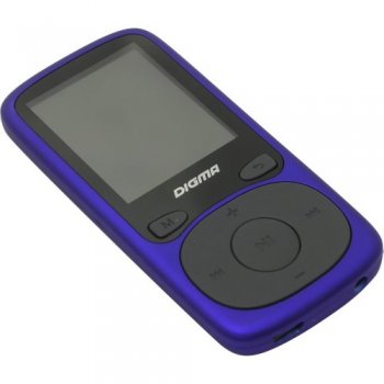 Аудиоплеер Digma B4 <B4BL-Blue> (MP3 Player,FM Tuner,8Gb,MicroSD,LCD 1.8",диктофон,USB,Li-Pol)