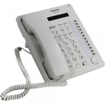Системный телефон Panasonic KX-AT7730RU <White> аналоговый системный телефон