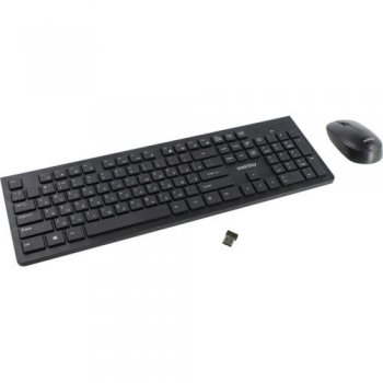 Комплект клавиатура + мышь Smartbuy <SBC-206368AG-K> (Кл-ра, USB, FM+Мышь 3кн, Roll, FM)