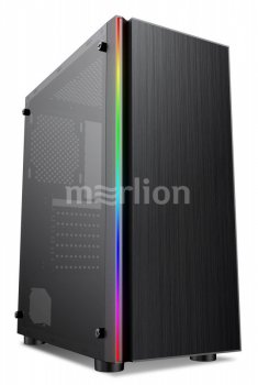Корпус Formula CL-3302B RGB черный без БП ATX 7x120mm 2xUSB2.0 1xUSB3.0 audio bott PSU