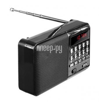 Радиоприемник Perfeo i90-BL <PF_A4870> (3W, FM, USB, microSD, Li-Ion)