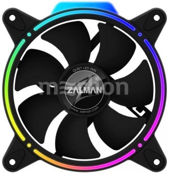 Вентилятор ZALMAN <ZM-RFD120A> Fan for m/tower (3пин, 120x124x25мм, 25.6дБ, 800-1500об/мин)