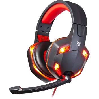 Наушники с микрофоном Defender Warhead G-370 Black-Red 64037