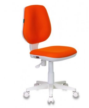 Кресло детское Бюрократ CH-W213/TW-96-1 оранжевый TW-96-1 (пластик белый)