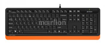 Клавиатура A4Tech Fstyler FK10 черный/оранжевый USB (FK10 ORANGE)
