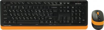 Комплект клавиатура + мышь A4Tech Fstyler FG1010 Black/Orange (Кл-ра, USB, FM+Мышь,4кн, Roll, USB, FM)