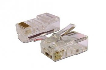 Коннектор Lanmaster (TWT-PL45-8P8C-6) UTP кат.6 RJ45 прозрачный (упак.:100шт)