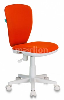 Кресло детское Бюрократ KD-W10 оранжевый 26-29-1 (пластик белый)