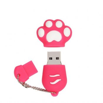 Накопитель USB 16 Гб Кошачий коготь розовый