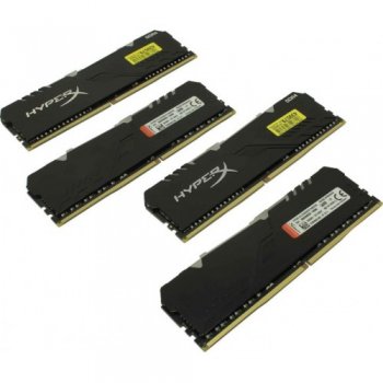 Оперативная память Kingston HyperX Fury <HX426C16FB3AK4/32> DDR4 DIMM 32Gb KIT 4*8Gb <PC4-21300> CL16