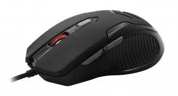 Мышь QUMO Gaming Optical Mouse <Crypt M57> (RTL) USB 6btn+Roll, подсветка 4цв.