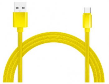 Кабель Jet.A <JA-DC34 1м Yellow> USB 2.0 AM -> USB-C M 1м