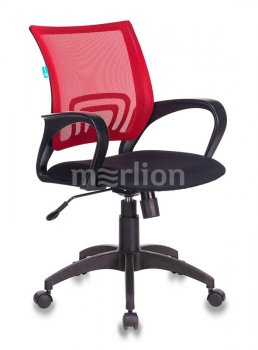 Кресло офисное Бюрократ CH-695N спинка сетка красный TW-35N сиденье черный TW-11 сетка/ткань