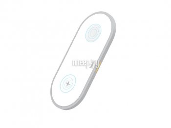 Беспроводное зарядное устройство 6931474706553 HOCO CW20 Wisdom 2-в-1 wireless charger 10W, белый