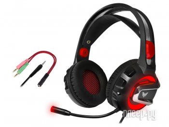 Наушники с микрофоном CROWN Micro CMGH-3000 (шнур 3.2м, с регулятором громкости)