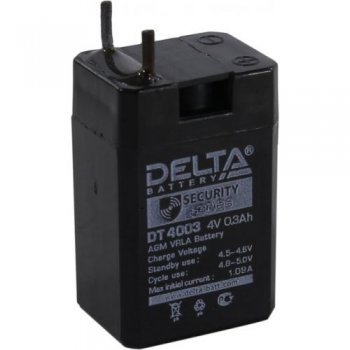 Аккумулятор Delta DT 4003 (4V, 0.3Ah) для слаботочных систем