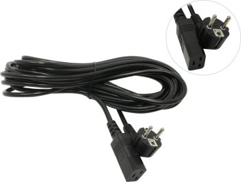 Кабель питания ExeGate PC19-10P <EP280672RUS> IEC-320-C19 - розетка 220V 10м Европейский стандарт, Г-образный
