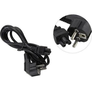 Кабель питания ExeGate PC5-1.8S <ES281010RUS> IEC-320-C5 - розетка 220V 1.8м Европейский стандарт, Г-образный