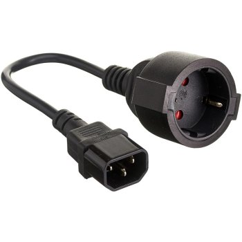 Кабель питания ExeGate EC-30P <EP280681RUS> IEC-320-C14 - Евророзетка Schuko 0.15м