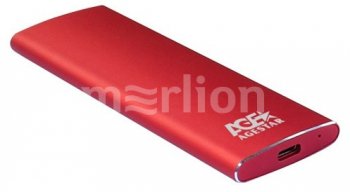 Внешний бокс SSD AgeStar 3UBNF2C SATA III USB 3.1 USB3.1 алюминий черный M2 2280 B-key