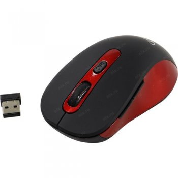 Мышь беспроводная Gembird Wireless Optical Mouse <MUSW-221-R> (RTL) USB 6btn+Roll